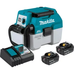 Budget 🎉 Makita 18-Volt 5.0 Ah LXT Lithium-Ion Brushless Cordless 2 Gal. HEPA Filter Portable Wet/Dry Dust Extractor/Vacuum Kit 🔔