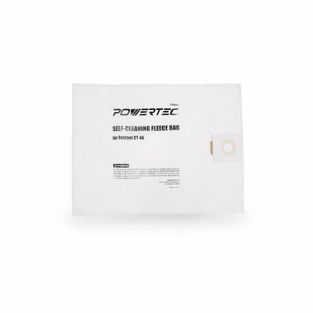 Budget π₯° POWERTEC Self-Cleaning Fleece Bag Replacement For Festool CT 48 (5-Pack) π₯° 4 Budget π₯° POWERTEC Self-Cleaning Fleece Bag Replacement For Festool CT 48 (5-Pack) π₯° - Image 2