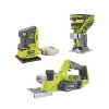 Top 10 🤩 RYOBI 18-Volt ONE+ 3-1/4 In. Planer, 1/4 Sheet Sander With Dust Bag, And Fixed Base Trim Router (Tools Only) 👍