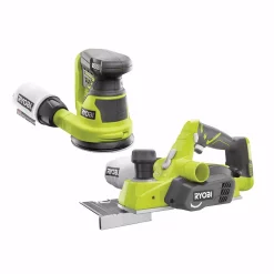 Buy 🎁 RYOBI 18-Volt ONE+ Lithium-Ion Cordless 3-1/4 In. Planer And 5 In. Random Orbit Sander (Tools Only) ⭐