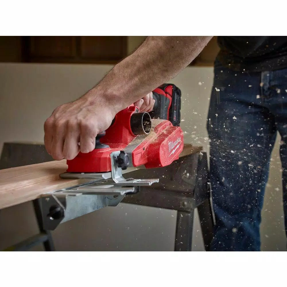 Outlet β Milwaukee M18 18-Volt Lithium-Ion 3-1/4 In. Cordless Planer Kit With One 3.0 Ah Batteries, Charger, Tool Bag π― 7 Outlet β Milwaukee M18 18-Volt Lithium-Ion 3-1/4 In. Cordless Planer Kit With One 3.0 Ah Batteries, Charger, Tool Bag π― - Image 5