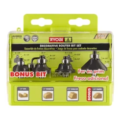 Promo 🌟 RYOBI 18-Volt ONE+ Cordless Fixed Base Trim Router With Decorative Router Bit Set (4-Piece) ✔️ -Woodworking-tools Shop unnamed file 1311