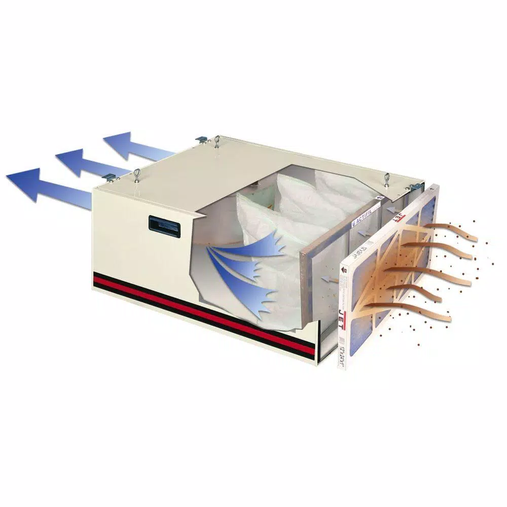 Top 10 π Jet 550/702/1044 CFM Air Filtration System With Remote And Electrostatic Pre-Filter, 3-Speed, 115-Volt, AFS-1000B π 5 Top 10 π Jet 550/702/1044 CFM Air Filtration System With Remote And Electrostatic Pre-Filter, 3-Speed, 115-Volt, AFS-1000B π - Image 3