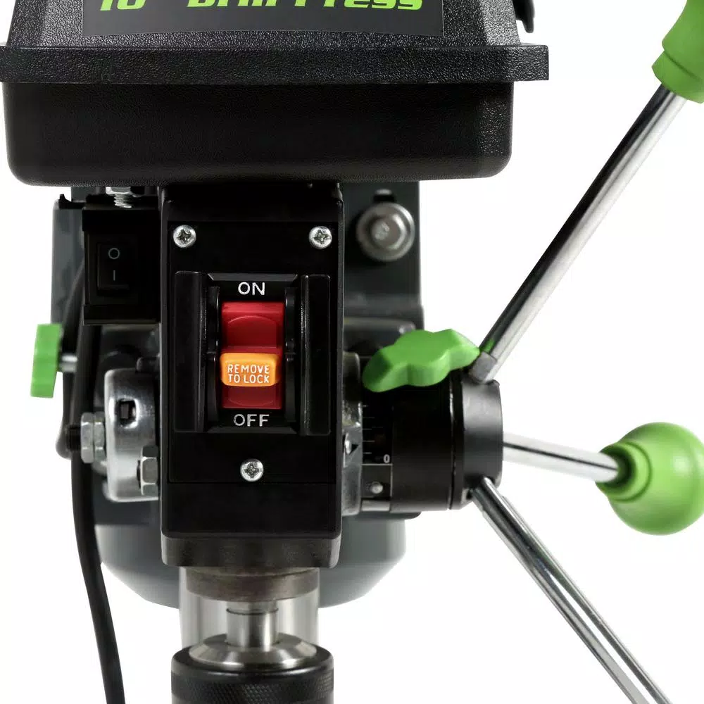 Budget ⭐ Genesis 4.1-Amp 10 In. 5-Speed Drill Press With 5/8 In. Chuck, Work Light, And Table Rotatable 360° And Tiltable 45° 👏 4 Budget ⭐ Genesis 4.1-Amp 10 In. 5-Speed Drill Press With 5/8 In. Chuck, Work Light, And Table Rotatable 360° And Tiltable 45° 👏 - Image 3