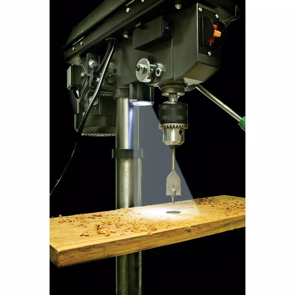Budget ⭐ Genesis 4.1-Amp 10 In. 5-Speed Drill Press With 5/8 In. Chuck, Work Light, And Table Rotatable 360° And Tiltable 45° 👏 8 Budget ⭐ Genesis 4.1-Amp 10 In. 5-Speed Drill Press With 5/8 In. Chuck, Work Light, And Table Rotatable 360° And Tiltable 45° 👏 - Image 7