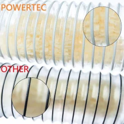 Best reviews of 💯 POWERTEC 3 In. X 50 Ft. Clear Vue PVC Dust Collection Flexible Heavy-Duty Hose ✔️ -Woodworking-tools Shop unnamed file 1658