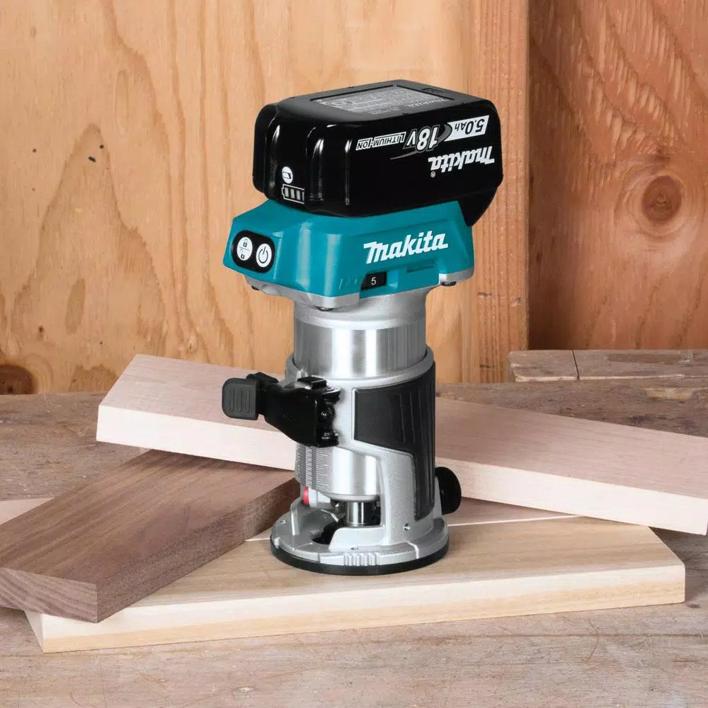 New ✨ Makita 5.0 Ah 18-Volt LXT Lithium-Ion Brushless Cordless Compact Router Kit 🤩 7 New ✨ Makita 5.0 Ah 18-Volt LXT Lithium-Ion Brushless Cordless Compact Router Kit 🤩 - Image 5