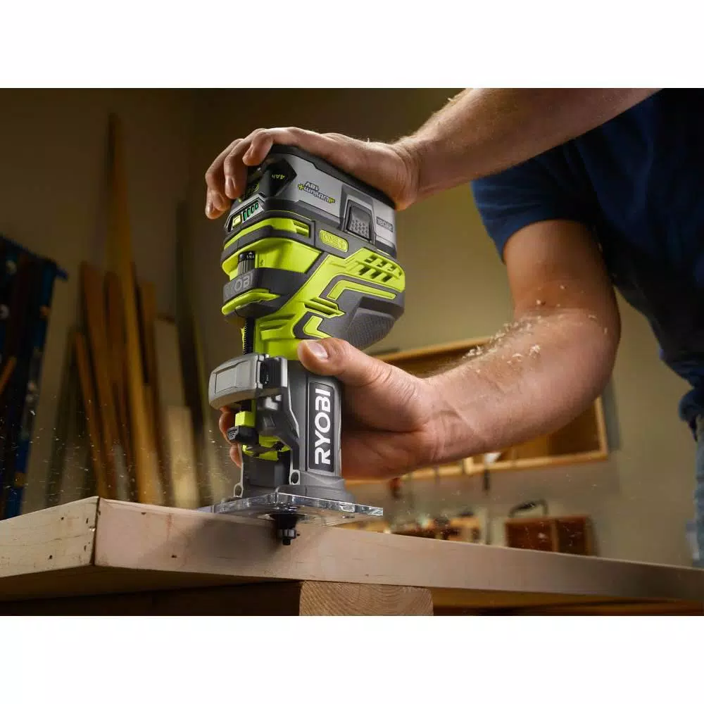 New ๐ฅฐ RYOBI 18-Volt ONE+ Cordless Fixed Base Trim Router (Tool Only) With Straight Router Bit Set (5-Piece) ๐ 9 New ๐ฅฐ RYOBI 18-Volt ONE+ Cordless Fixed Base Trim Router (Tool Only) With Straight Router Bit Set (5-Piece) ๐ - Image 7