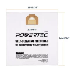 Hot Sale 🔔 POWERTEC Self-Cleaning Fleece Bag Replacement For Makita VC4710 Wet/Dry Vacuum (5-Pack) 👏 9 Hot Sale 🔔 POWERTEC Self-Cleaning Fleece Bag Replacement For Makita VC4710 Wet/Dry Vacuum (5-Pack) 👏 -Woodworking-tools Shop unnamed file 1888