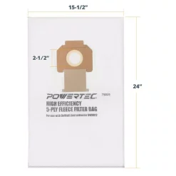 Buy 🥰 POWERTEC Fleece Bag For DeWalt DWV012 Dust Extractors (5-Pack) ⭐ -Woodworking-tools Shop unnamed file 191