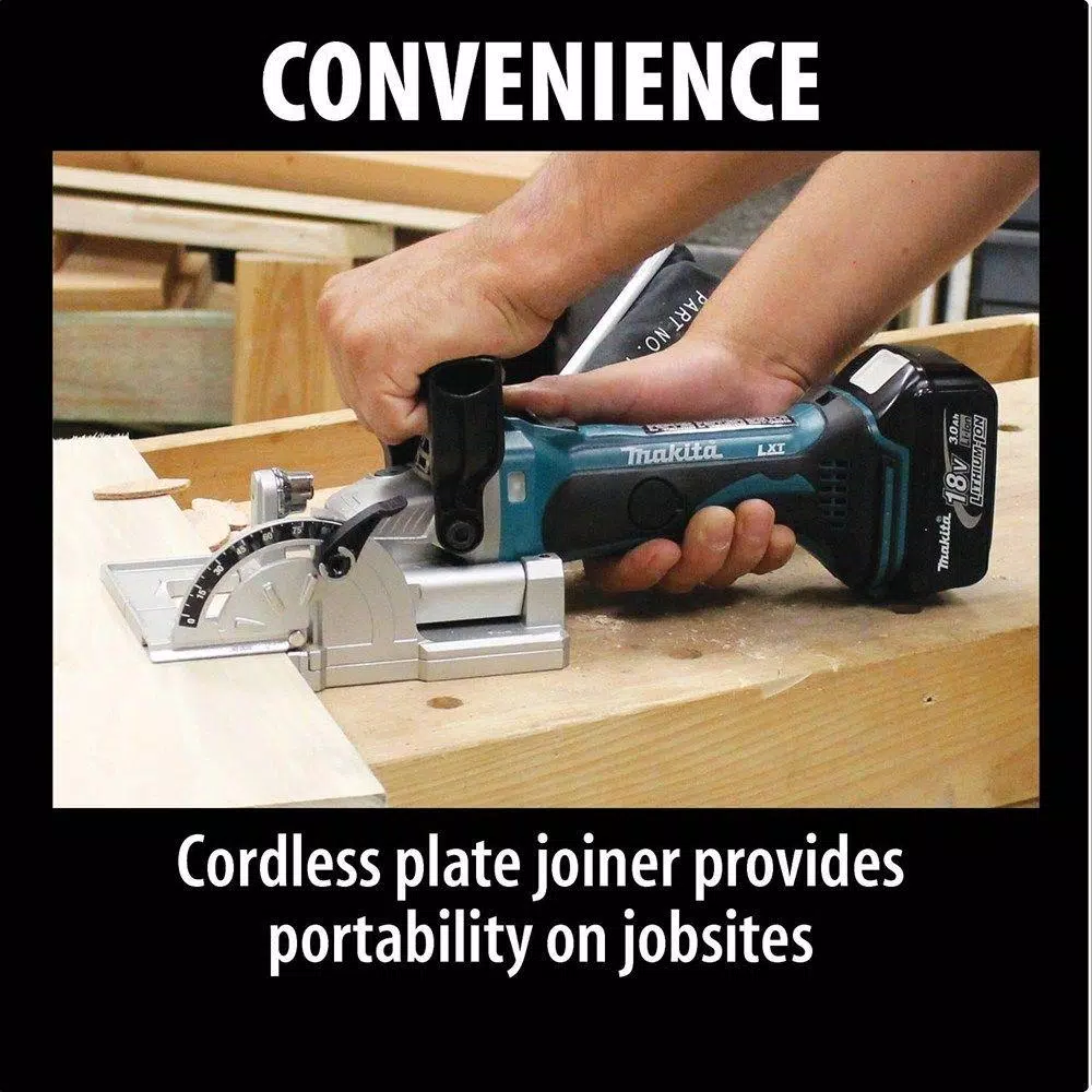 Discount ๐ Makita 18-Volt LXT Lithium-Ion 0.75 In. Cordless Plate Joiner (Tool-Only) With Bonus 18-Volt LXT Lithium-Ion Battery Pack 5.0Ah ๐งจ 9 Discount ๐ Makita 18-Volt LXT Lithium-Ion 0.75 In. Cordless Plate Joiner (Tool-Only) With Bonus 18-Volt LXT Lithium-Ion Battery Pack 5.0Ah ๐งจ - Image 7
