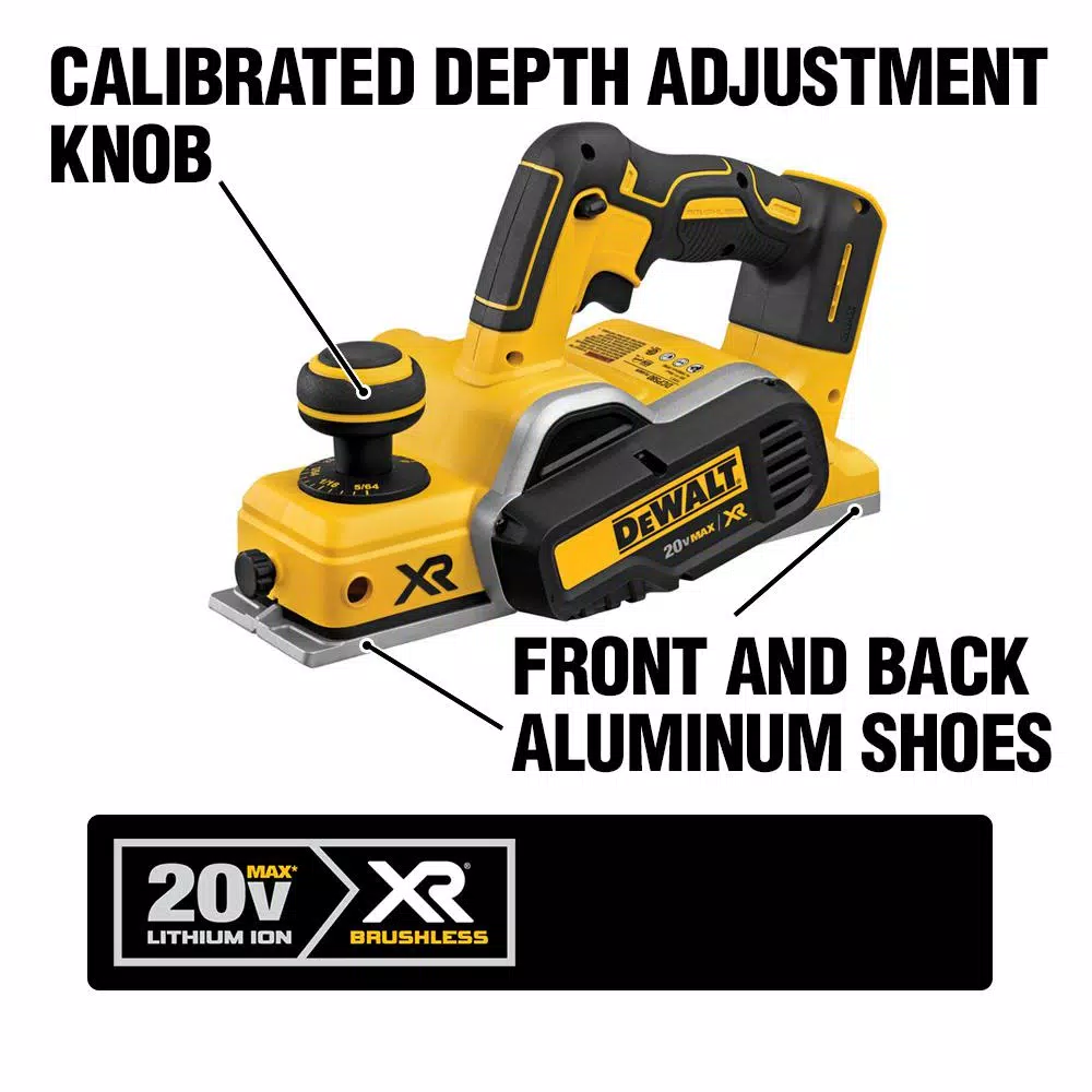 Best reviews of 🤩 DEWALT 20-Volt MAX XR Cordless Brushless 3-1/4 In. Planer (Tool-Only) 🔔 4 Best reviews of 🤩 DEWALT 20-Volt MAX XR Cordless Brushless 3-1/4 In. Planer (Tool-Only) 🔔 - Image 2