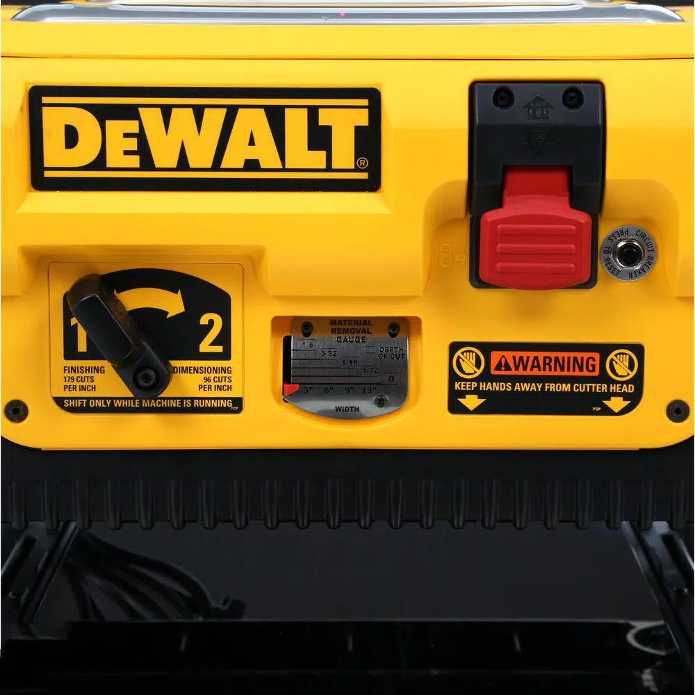 Wholesale 👍 DEWALT 15 Amp Corded 13 In. Heavy-Duty 2-Speed Thickness Planer With (3) Knives, In Feed Table And Out Feed Table 🤩 11 Wholesale 👍 DEWALT 15 Amp Corded 13 In. Heavy-Duty 2-Speed Thickness Planer With (3) Knives, In Feed Table And Out Feed Table 🤩 - Image 9