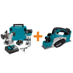 Cheapest 🧨 Makita 18-Volt LXT Brushless Cordless Compact Router Kit/Bonus 18-Volt LXT Cordless 3-1/4 In. Cordless Planer (Tool-Only) ✔️ -Woodworking-tools Shop unnamed file 2150