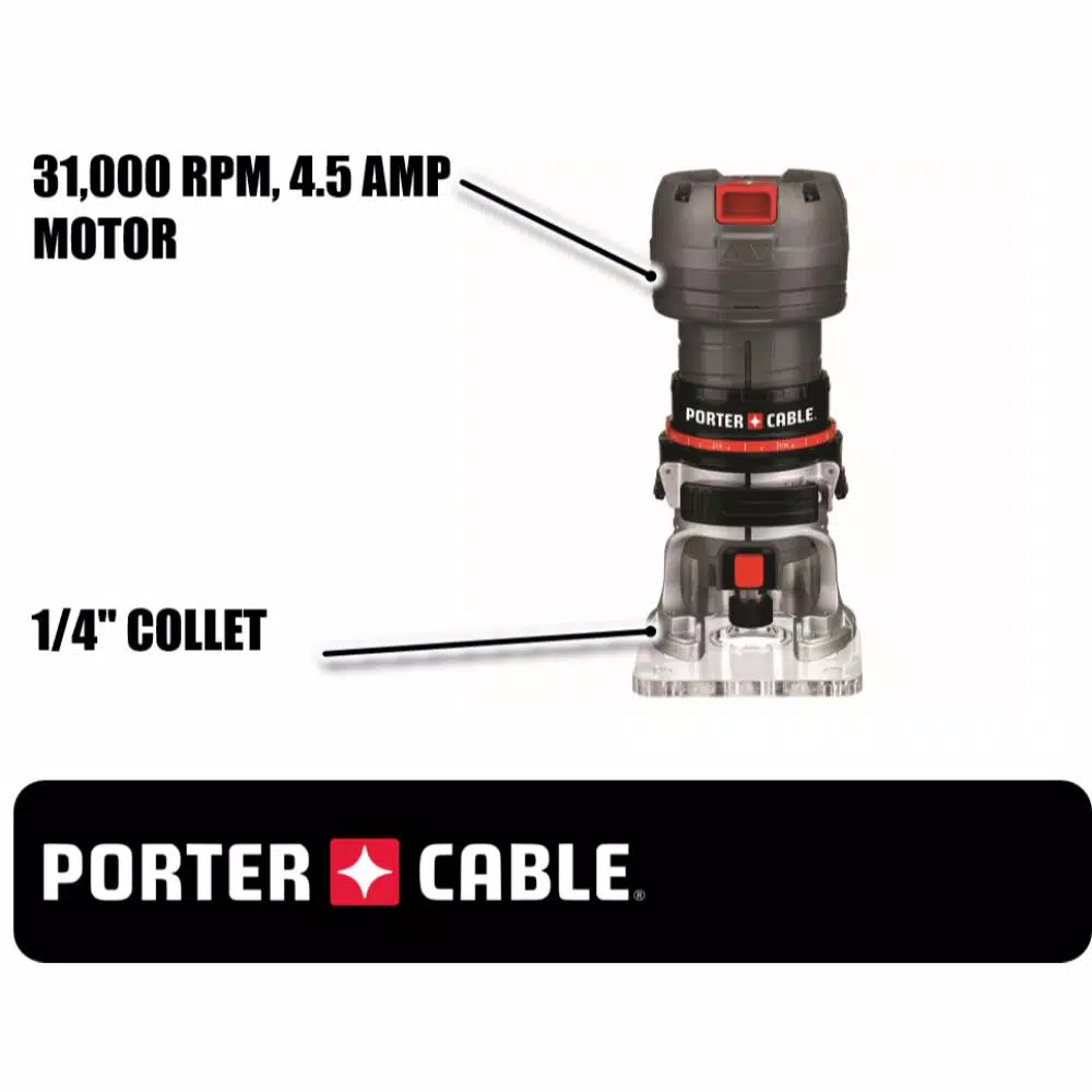 Flash Sale ๐ฅ Porter-Cable 4.5 Amp Single Speed 1/4 In. Laminate Trimmer ๐ฅ 4 Flash Sale ๐ฅ Porter-Cable 4.5 Amp Single Speed 1/4 In. Laminate Trimmer ๐ฅ - Image 2