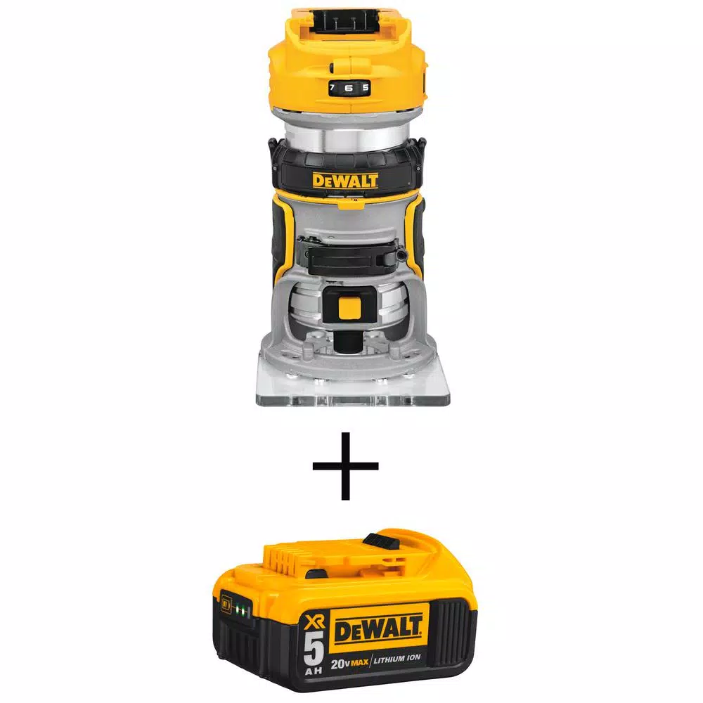 Cheap ๐ DEWALT 20-Volt MAX XR Cordless Brushless Compact Router With (1) 20-Volt Battery 5.0Ah ๐ฅฐ 3 Cheap ๐ DEWALT 20-Volt MAX XR Cordless Brushless Compact Router With (1) 20-Volt Battery 5.0Ah ๐ฅฐ