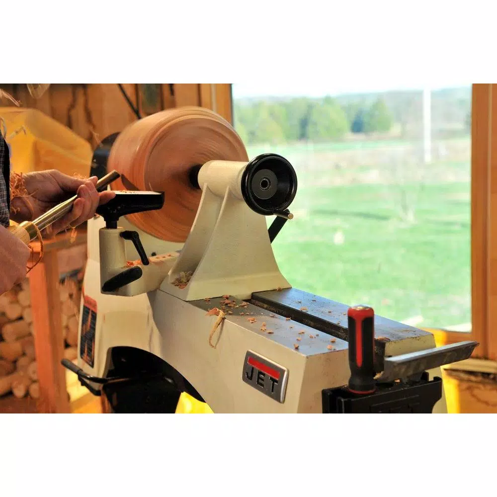 Discount β€οΈ Jet 1 HP 12 In. X 21 In. Wood Lathe, Variable Speed, 115-Volt, JWL-1221VS π 4 Discount β€οΈ Jet 1 HP 12 In. X 21 In. Wood Lathe, Variable Speed, 115-Volt, JWL-1221VS π - Image 2