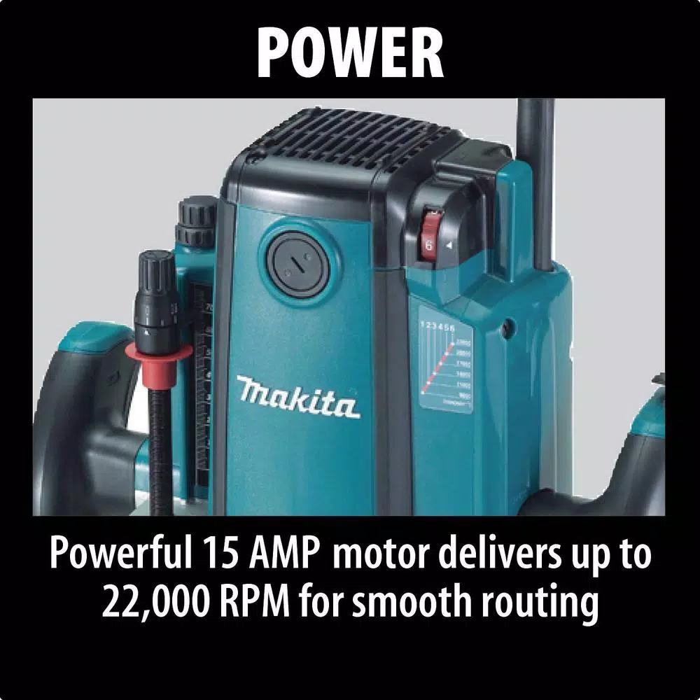 Hot Sale 😀 Makita 15-Amp 3-1/4 HP Corded Plunge Router ⌛ 5 Hot Sale 😀 Makita 15-Amp 3-1/4 HP Corded Plunge Router ⌛ - Image 3