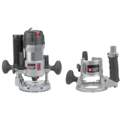 Budget ❤️ Porter-Cable 2-1/4 Peak HP, Multi-Base Router Kit With GripVac Attachment 🎉