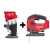 New 👏 Milwaukee M18 FUEL 18-Volt Lithium-Ion Brushless Cordless Compact Router And Jig Saw 2-Tool Set (Tool-Only) ⌛ -Woodworking-tools Shop unnamed file 28