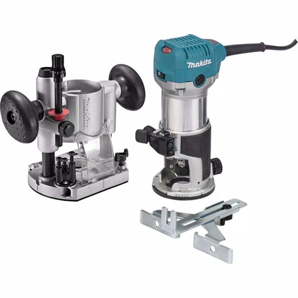 Best Sale 🎁 Makita 6.5 Amp 1-1/4 HP Corded Plunge Base Variable Speed Compact Router Kit With Collet, Base, Straight Guide, (2) 🔧 Wrenches 😀 3 Best Sale 🎁 Makita 6.5 Amp 1-1/4 HP Corded Plunge Base Variable Speed Compact Router Kit With Collet, Base, Straight Guide, (2) 🔧 Wrenches 😀