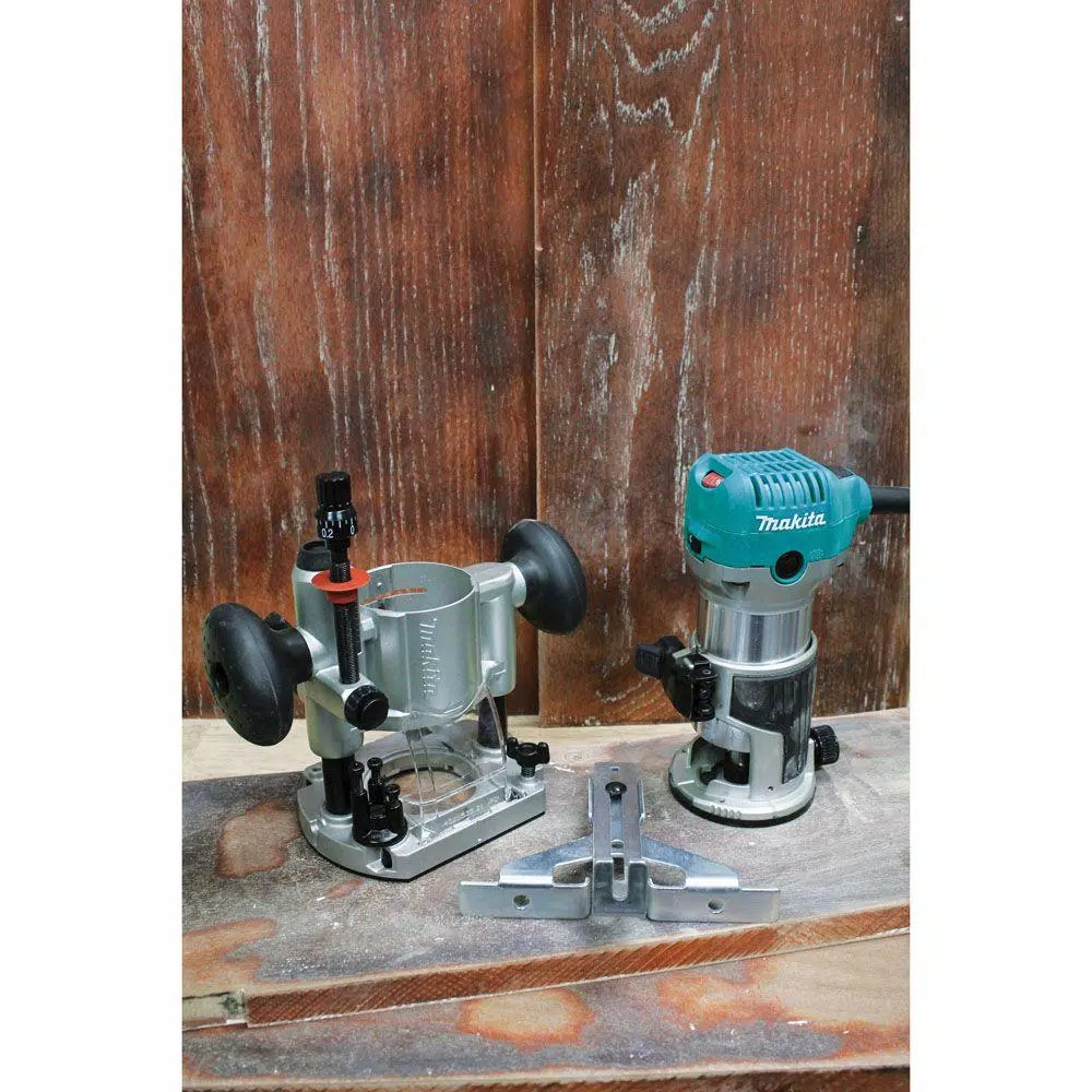 Best Sale 🎁 Makita 6.5 Amp 1-1/4 HP Corded Plunge Base Variable Speed Compact Router Kit With Collet, Base, Straight Guide, (2) 🔧 Wrenches 😀 12 Best Sale 🎁 Makita 6.5 Amp 1-1/4 HP Corded Plunge Base Variable Speed Compact Router Kit With Collet, Base, Straight Guide, (2) 🔧 Wrenches 😀 - Image 10