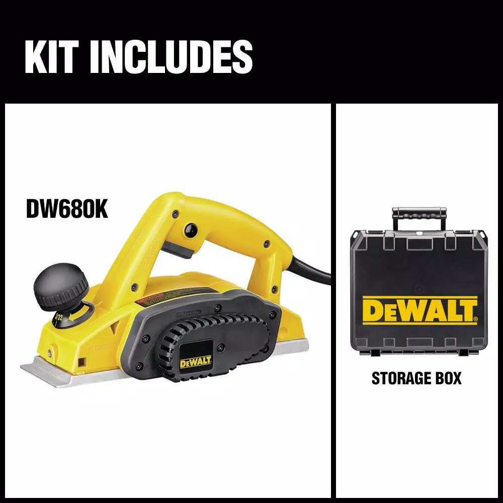 Best Sale 𧨠DEWALT 7 Amp Corded 3-1/4 In. Hand Planer Kit β 3 Best Sale 𧨠DEWALT 7 Amp Corded 3-1/4 In. Hand Planer Kit β - Image 2