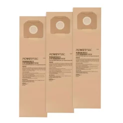 Hot Sale π― POWERTEC 15 Gal. High Efficiency Filter Bags For PORTER-CABLE 7814 Power Tool Triggered Vacuum (3-Pack) π―