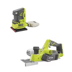 Best Pirce ✔️ RYOBI 18-Volt ONE+ Cordless 3-1/4 In. Planer And 1/4 Sheet Sander With Dust Bag (Tools Only) 🌟