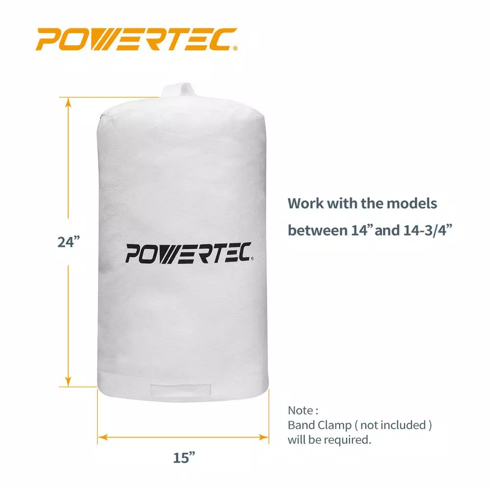 Best Sale π POWERTEC 15 In. By 24 In. 1 Micron Dust Filter Bag β 4 Best Sale π POWERTEC 15 In. By 24 In. 1 Micron Dust Filter Bag β - Image 2