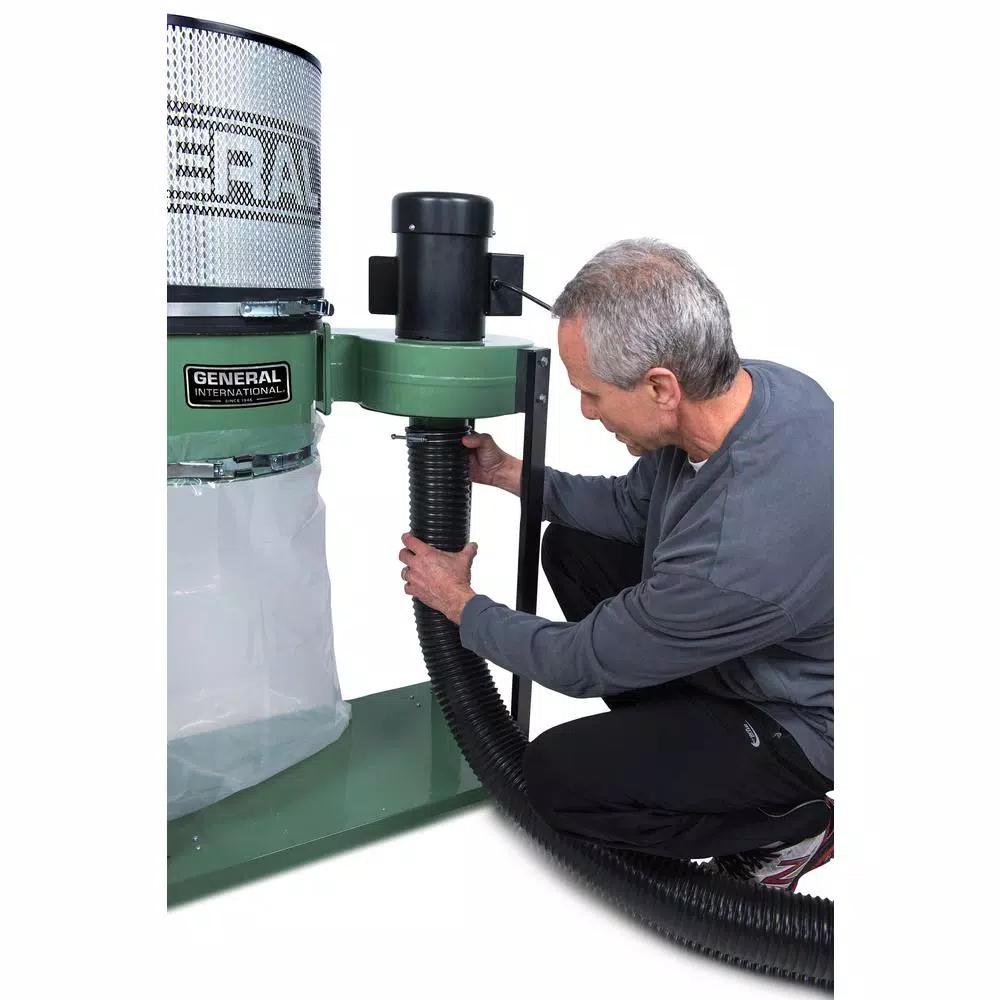 Wholesale 😍 General International 1 HP Dust Collector With Canister Filter ❤️ 4 Wholesale 😍 General International 1 HP Dust Collector With Canister Filter ❤️ - Image 2