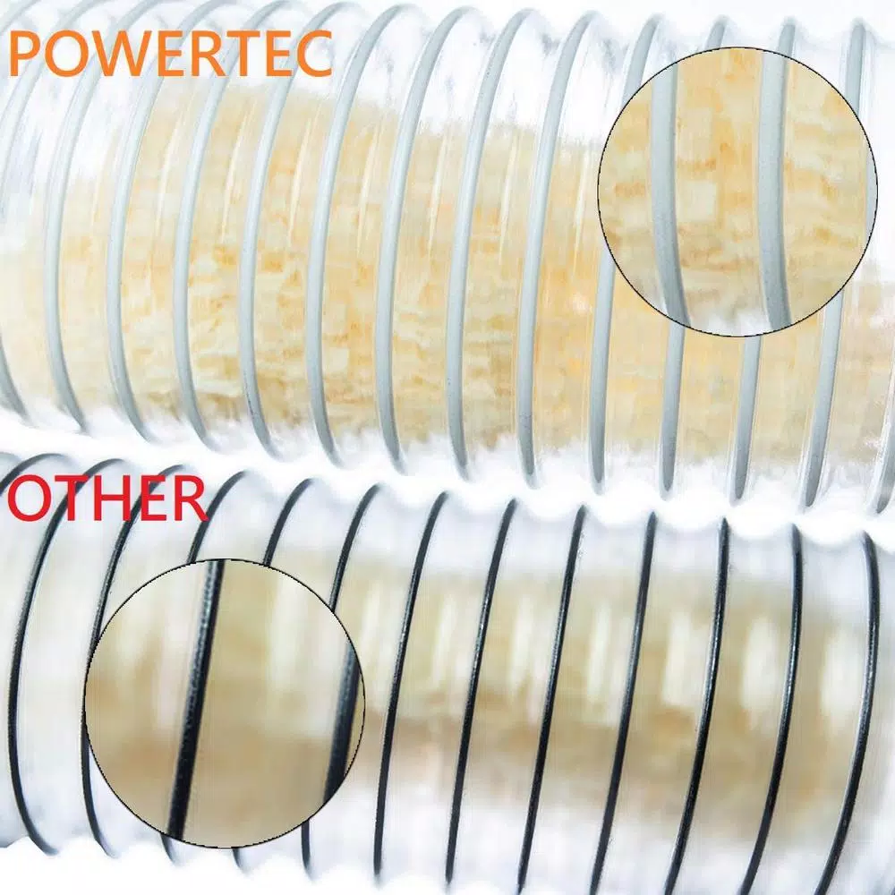 Best deal ๐ POWERTEC 5 In. X 10 Ft. PVC Flexible Dust Collection Hose In Clear ๐ 5 Best deal ๐ POWERTEC 5 In. X 10 Ft. PVC Flexible Dust Collection Hose In Clear ๐ - Image 3