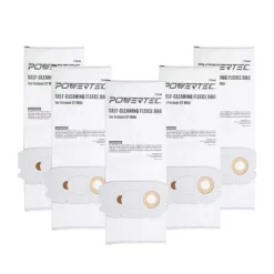 Best deal 🌟 POWERTEC Self Cleaning Replacement Filter Bags For Festool CT Midi Flexible Fleece Filter Bag For Festool 498411 (5-Pack) ⭐