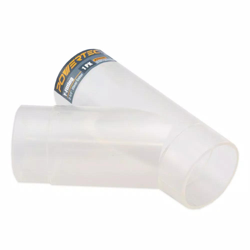 Best Pirce π₯° POWERTEC 2-1/2 In. I.D. Y-Fitting, Clear β€οΈ 4 Best Pirce π₯° POWERTEC 2-1/2 In. I.D. Y-Fitting, Clear β€οΈ - Image 2
