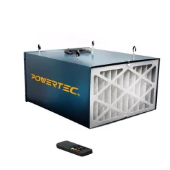 Best reviews of π POWERTEC Remote Controlled 3-Speed Air Filtration System (300/350/400 CFM) β
