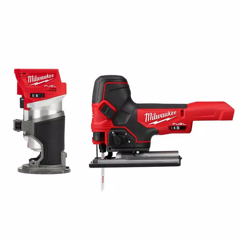 Coupon โจ Milwaukee M18 FUEL 18-Volt Lithium-Ion Brushless Cordless Compact Router And Barrel Grip Jig Saw Set (Tool-Only) ๐ 3 Coupon โจ Milwaukee M18 FUEL 18-Volt Lithium-Ion Brushless Cordless Compact Router And Barrel Grip Jig Saw Set (Tool-Only) ๐