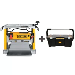 Wholesale 👏 DEWALT 12-1/2 In. Portable Thickness Planer With Three Knife Cutter-Head With 24 In. Tote With Organizer ❤️